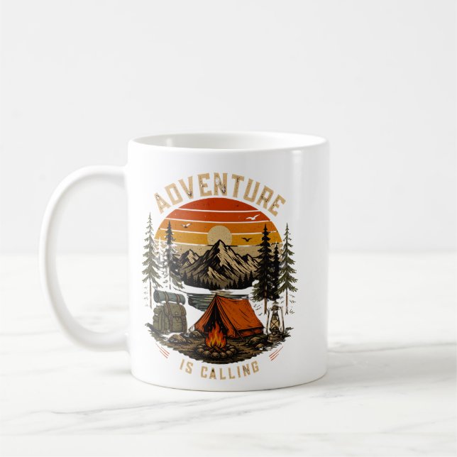 Adventure Is Calling Camping Mug (Left)