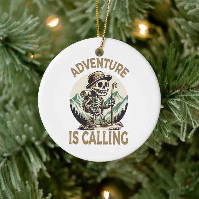 Adventure is calling ceramic tree decoration (Tree)