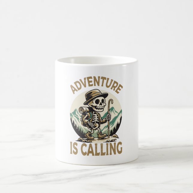 Adventure is calling coffee mug (Center)
