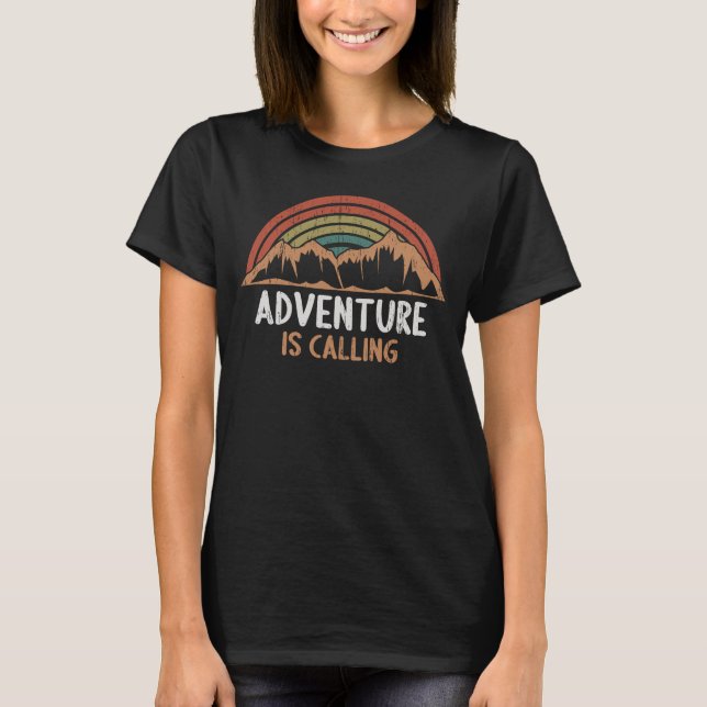 Adventure is calling distressed T-Shirt (Front)