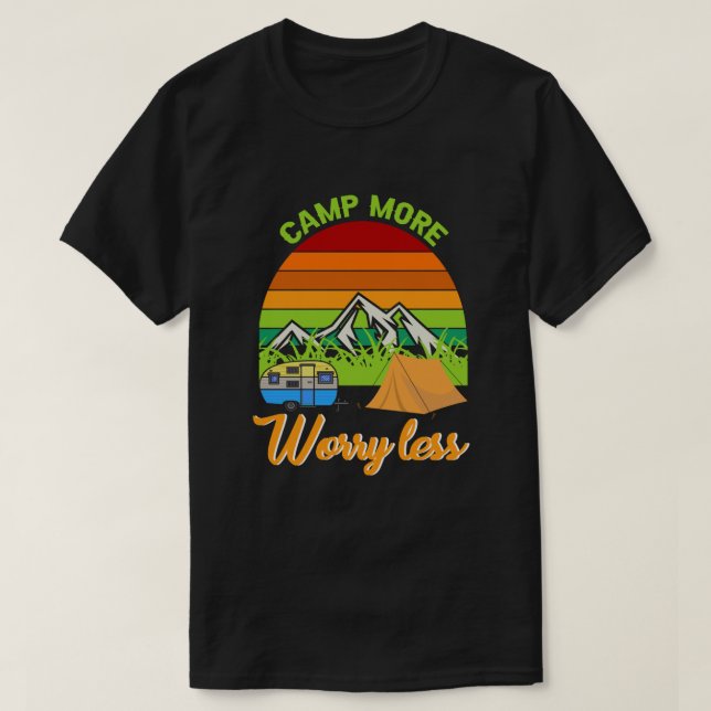 Adventure Is Calling – Happy Camping T-Shirt  (Design Front)