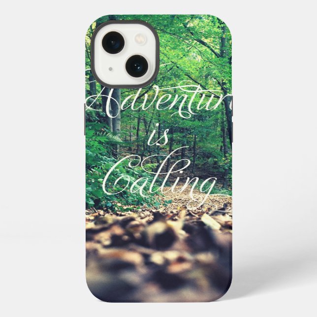 Adventure is calling iPhone case (Back)
