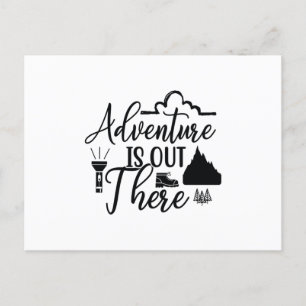 Adventure is out there postcard