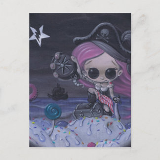 adventure is the true treasure postcard