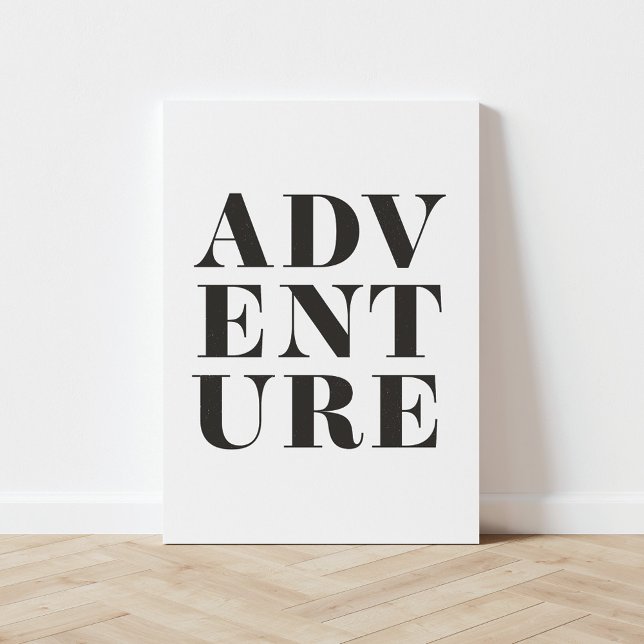 Adventure Kids Room Typography Canvas Print (Creator Uploaded)