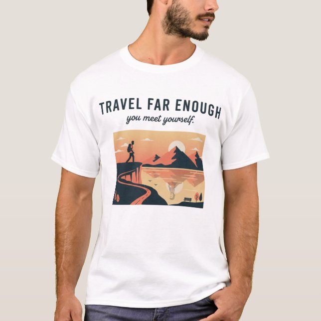 Adventure Landscape Illustration T-Shirt (Front)