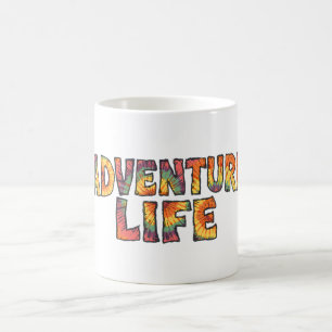 Adventure Life Tie Dye Explore More Hippie Hiker Coffee Mug