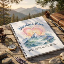 Adventure Mom Watercolor Mountain Journal