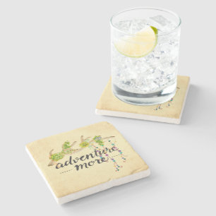 Adventure More Boho Antler Stone Coaster