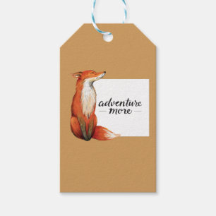 adventure more fox gift tags