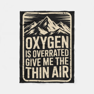 Adventure Mountain Life Vintage Peaks Explorer Cli Fleece Blanket