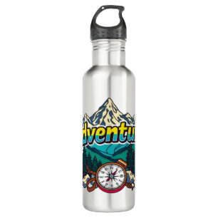 Adventure Mountain – Outdoor Hiking Nature Design  710 Ml Water Bottle
