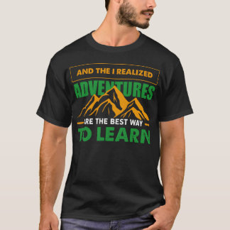 Adventure Mountain Outrs Camping Hiking Gifts boy T-Shirt