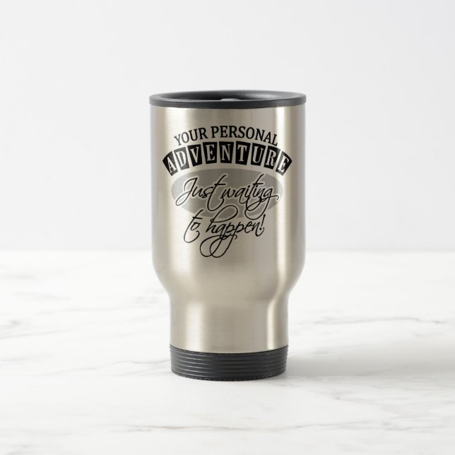 ADVENTURE mug - choose style & colour (Center)
