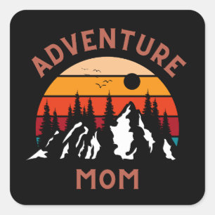 Adventure Mum Square Sticker