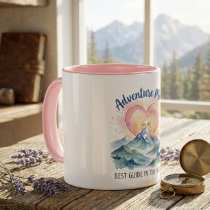 Adventure Mum Watercolor Mountain Mug