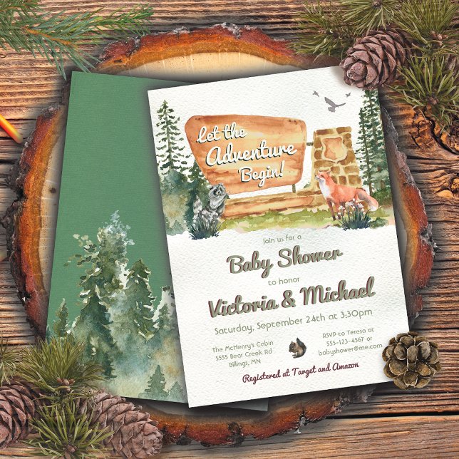 Adventure National Park Baby Shower Invitation (Creator Uploaded)