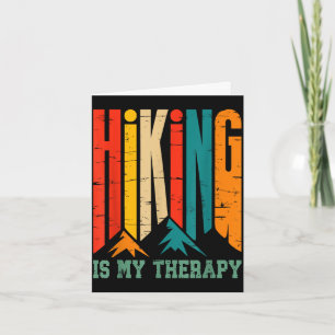 Adventure nature camping mountain hiking is card