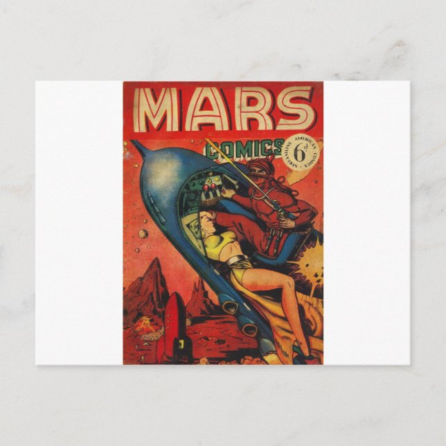 Adventure on Mars Postcard (Front)