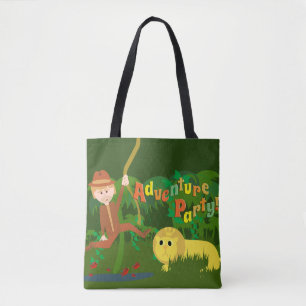 Adventure Party Cute Fun Jungle Design Tote Bag