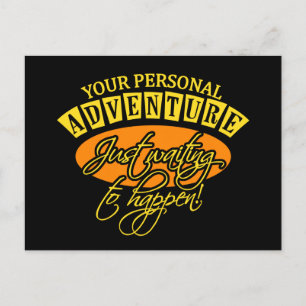 ADVENTURE postcard - customisable