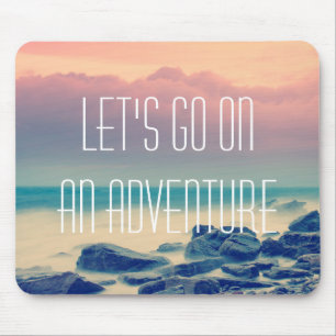 Adventure print mouse pad