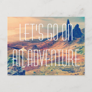 Adventure print postcard