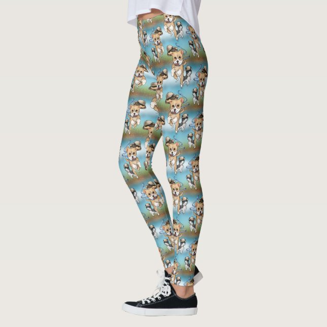 Adventure Pup and Kitty Leggings (Left)