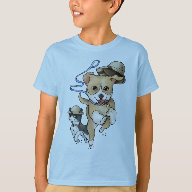 Adventure Pup and Kitty T-Shirt (Front)