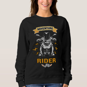 Adventure Rider Motorcycle Biker Off Road Mountain Sweatshirt