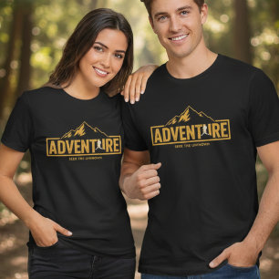 Adventure Seek The Unknown Hiking Travel T-Shirt Tri-Blend Shirt