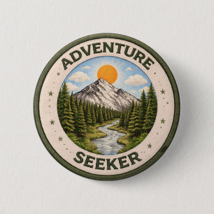 Adventure Seeker 6 Cm Round Badge