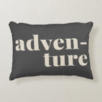 Adventure | Simple Inspirational Travel Quote Grey