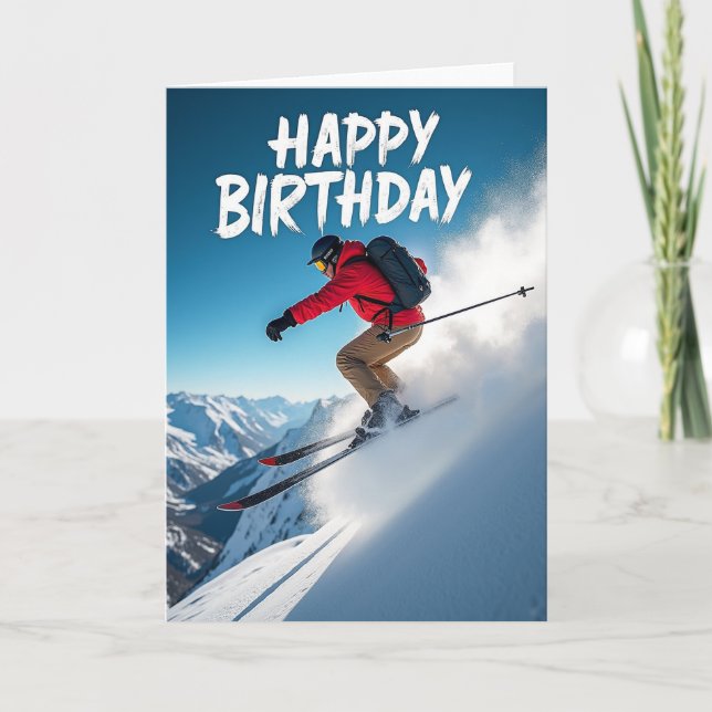 Adventure Ski Action Card (Front)