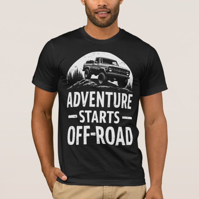 Adventure Starts Off-Road T-Shirt (Front)