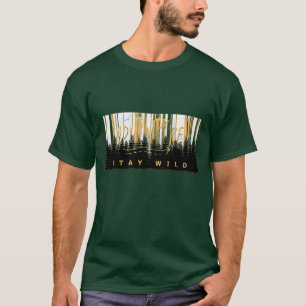 Adventure Stay Wild Forest Graphic T-Shirt