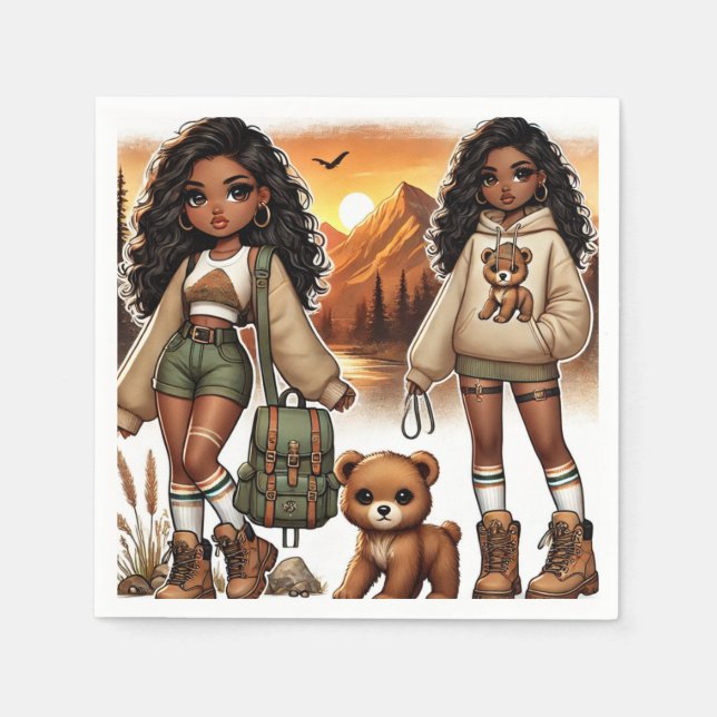 Adventure & Style Hiking Napkin (Front)