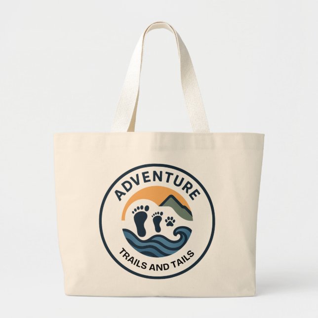 Adventure T and T Logo Jumbo Tote Bag (Front)