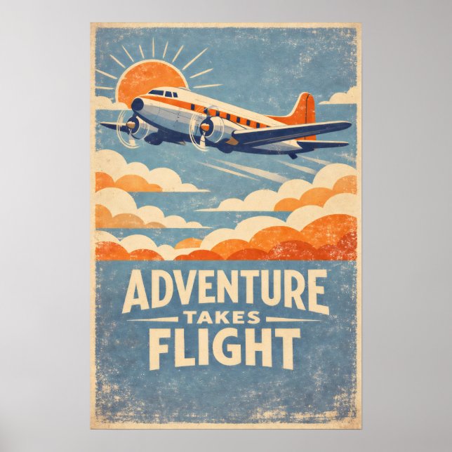 Adventure Takes Flight Poster (Front)
