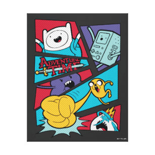 Adventure Time   Action Panel Graphic Canvas Print