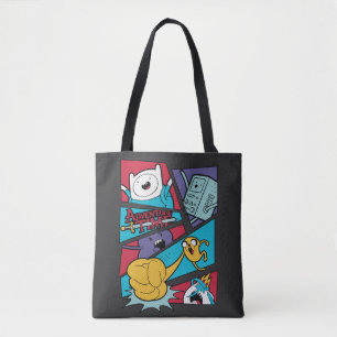 Adventure Time   Action Panel Graphic Tote Bag