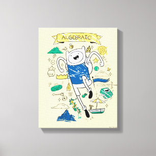 Adventure Time   "Algebraic" Finn Sketch Canvas Print
