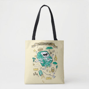 Adventure Time "Awesomatude" BMO Sketch Tote Bag