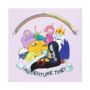 Adventure Time   BMO Group Graphic Canvas Print