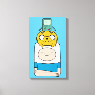 Adventure Time   BMO, Jake, & Finn Canvas Print