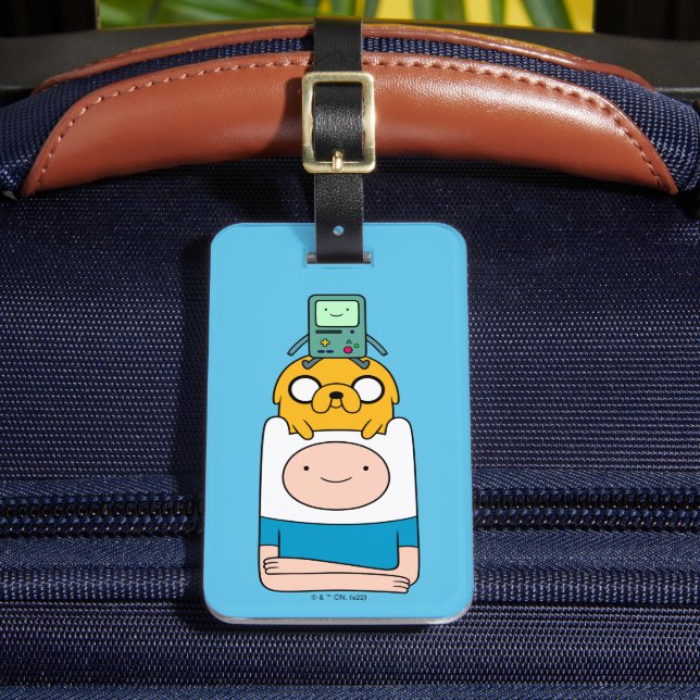 Adventure Time | BMO, Jake, & Finn Luggage Tag (Front Insitu 2)