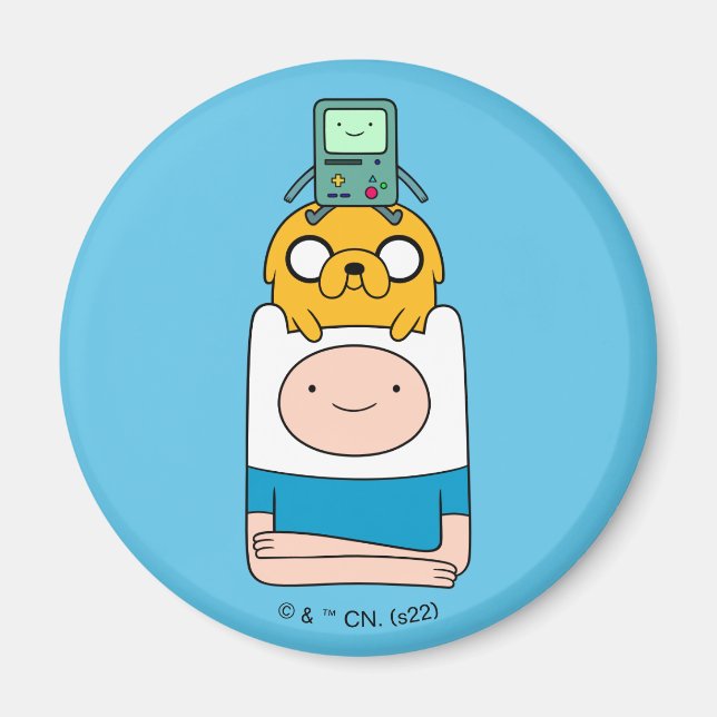 Adventure Time | BMO, Jake, & Finn Magnet (Front)
