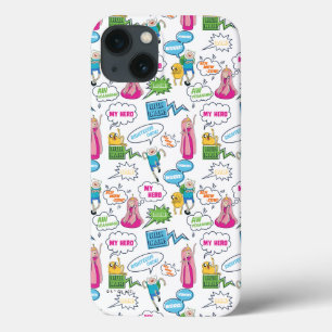 Adventure Time   Character Call-Out Pattern iPhone 13 Case