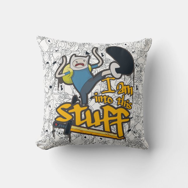 Adventure Time | Finn "I Am Into This Stuff" Cushion (Front)