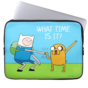 Adventure Time Finn & Jake Fist Bump Laptop Sleeve